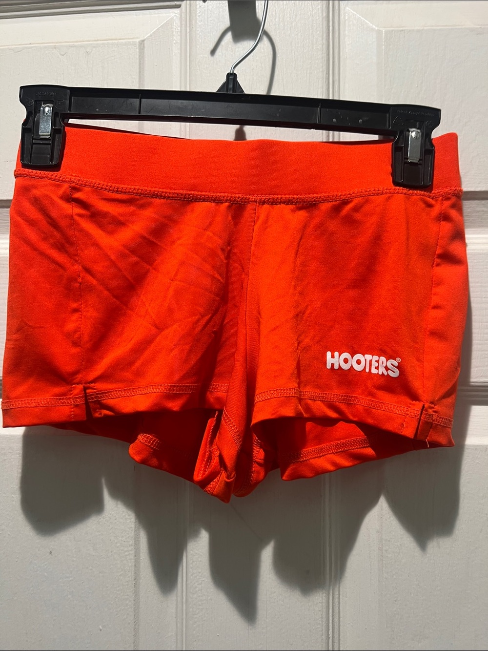 Hooters Bright Orange Athletic Shorts with Logo